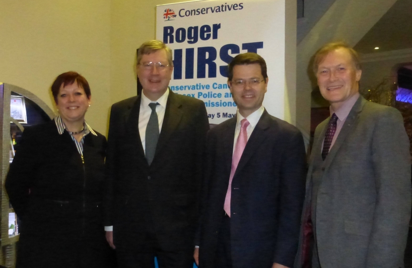 Jackie Doyle-Price MP, Roger Hirst, James Brokenshire MP and David Amess MP